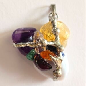 Chakra Gemstone Amulet Pendant Handcrafted Reiki
